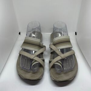 Merrell Zinnia Aluminum Silver Lining Sandal Thong Flip‎ Flop Slip On Women’s 9